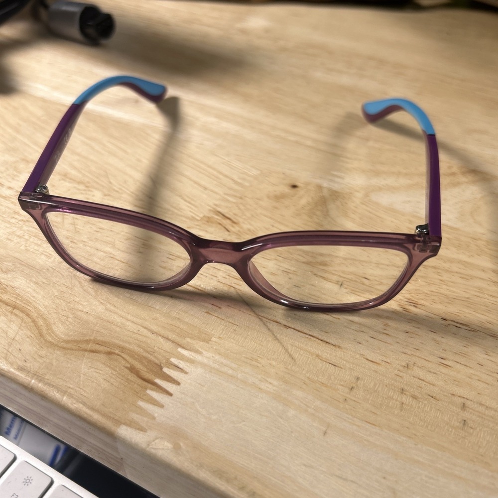 RAY-BAN JR RB1586 3776 Eyeglasses Purple Crystal Blue 47-16-130 *Frames Only*